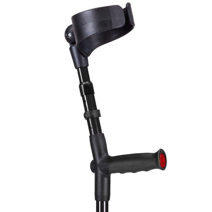 Ossenberg Black Adjustable Forearm Crutch | Health and Care